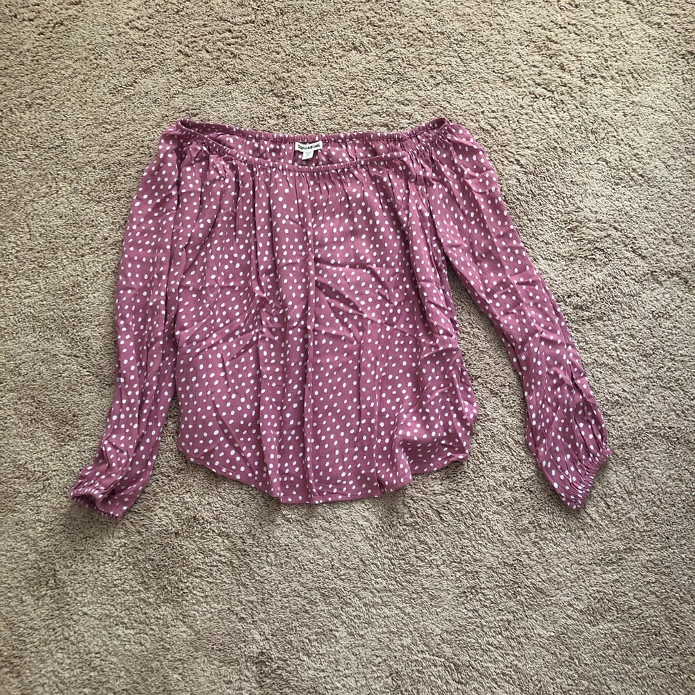 Billabong off the shoulder long sleeve